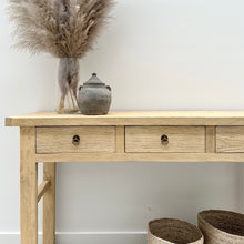 Load image into Gallery viewer, Organic Console | Three Drawer | Natural Elm
