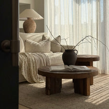 Load image into Gallery viewer, European Oak Coffee Table _ Round _ Natural
