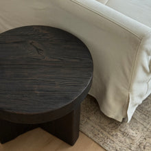 Load image into Gallery viewer, Kuro-Sabi Side Table _ Oak _ Black Brown
