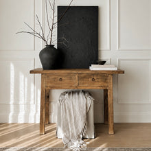 Load image into Gallery viewer, Ming Console _ Two Drawer _ 120cm _ Rustic Brown
