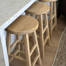 Load image into Gallery viewer, Antique Bar Stool _ Aged Elm
