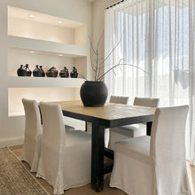 Load image into Gallery viewer, Heritage Dining Table _ 210cm _ Rustic Black + Honey Elm
