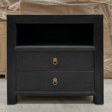 Load image into Gallery viewer, Provincial Bedside Table _ XL _ Textured Black
