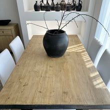 Load image into Gallery viewer, Heritage Dining Table _ 210cm _ Rustic Black + Honey Elm
