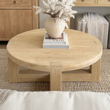 Load image into Gallery viewer, Organic Coffee Table | Chunky Round | 100cms | Blonde Elm
