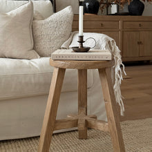 Load image into Gallery viewer, Honey Elm Stool _ Star Base
