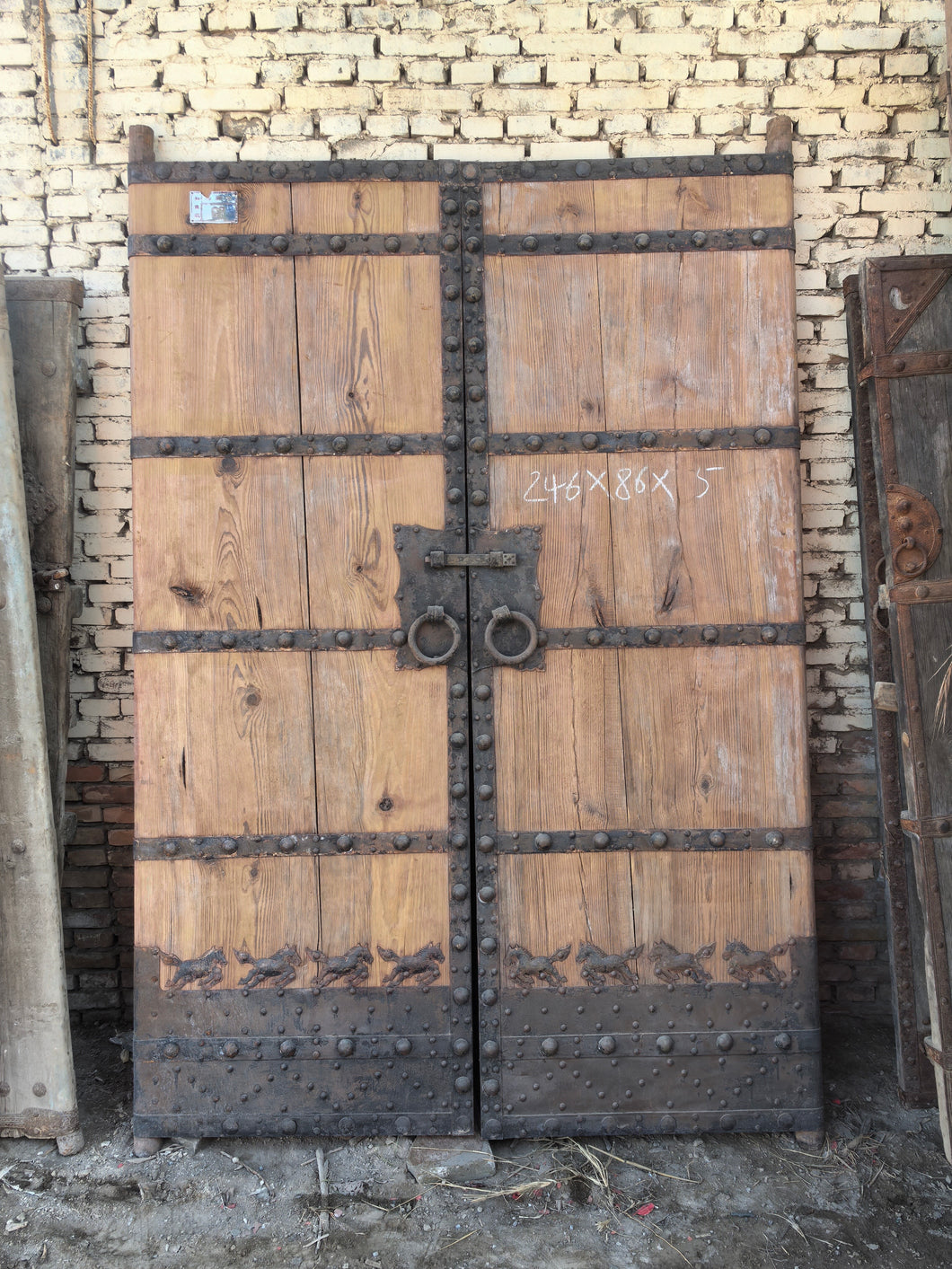 Hand Carved Vintage Doors _ Pair