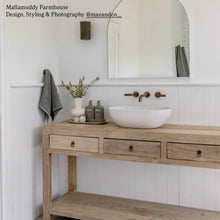 Load image into Gallery viewer, Antique Console _ 160cm _ Aged Elm _ Three Drawer
