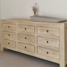 Load image into Gallery viewer, Organic Nine Drawer Chest _ Blonde Elm
