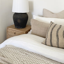 Load image into Gallery viewer, Antique Bedside Table _ Aged Elm _ 2 Sizes
