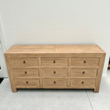 Load image into Gallery viewer, Antique Nine Drawer Chest | Aged Elm
