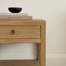 Load image into Gallery viewer, American Farmhouse Bedside Table _ Aged Elm
