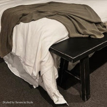 Load image into Gallery viewer, Provincial Bench _ 180cm _ Distressed Black
