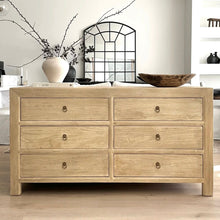 Load image into Gallery viewer, Organic Six Drawer Chest _ 160cm _ Blonde Elm
