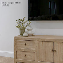 Load image into Gallery viewer, Organic Boho TV Unit _ Blonde Elm
