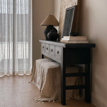 Load image into Gallery viewer, Heritage Hallway Table _ Textured Black
