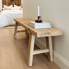 Load image into Gallery viewer, Organic Bench _ Blonde Elm _ 2 Sizes
