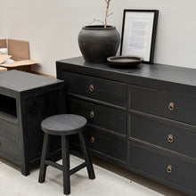 Load image into Gallery viewer, Provincial Six Drawer Chest _ Black Elm
