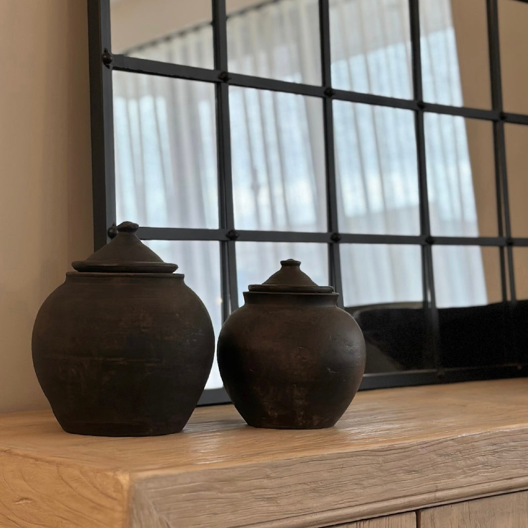 120yr Oriental Ginger Jar _ Rustic Black