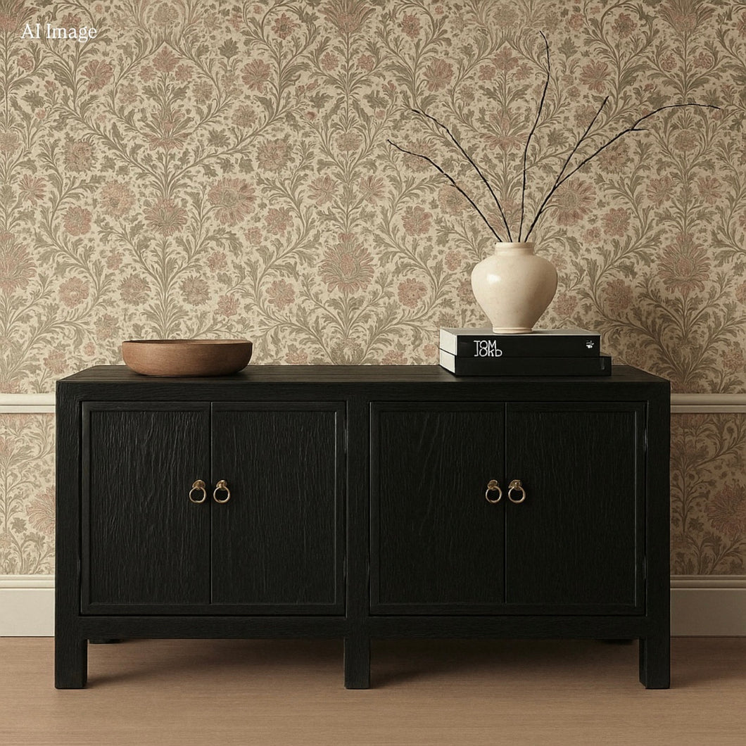 Provincial Sideboard _ 4 Door _ Modern Black