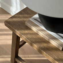 Load image into Gallery viewer, French Provincial Side Table _ XL _ Distressed Brown
