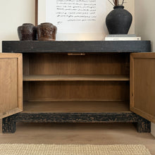Load image into Gallery viewer, Heritage Sideboard _ Iron Detail _ 140cm _ Distressed Black
