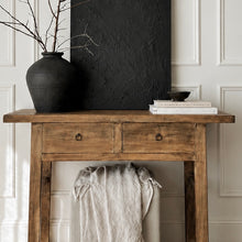 Load image into Gallery viewer, Ming Console _ Two Drawer _ 120cm _ Rustic Brown
