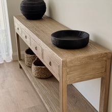 Load image into Gallery viewer, Antique Console _ Four Drawer_ 190cm _ Aged Elm
