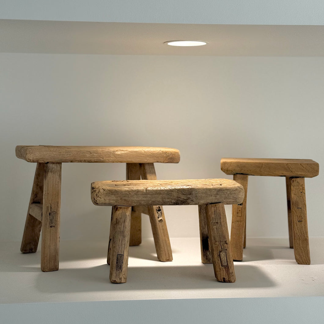 Baby Worker Stool _ Raw Elm