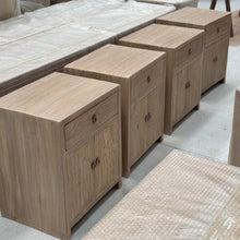 Load image into Gallery viewer, Antique Bedside Table _ Aged Elm _ 2 Sizes
