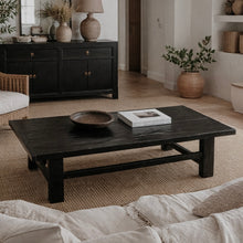 Load image into Gallery viewer, Oriental Coffee Table _ 140cm _ Textured Black
