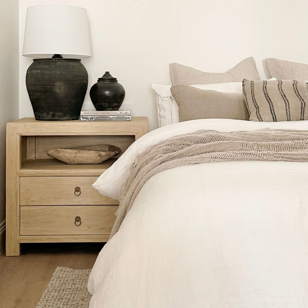 Organic Bedside Table _ XL _ Blonde Elm