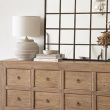 Load image into Gallery viewer, Mediterranean Lamp _ Australian Made _ Taupe Stone + Brass
