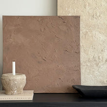 Load image into Gallery viewer, Quiet Earth Collection _ Textured Canvas by Sarah Farinski _ Chocolate Brown

