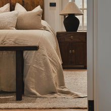 Load image into Gallery viewer, Bed Cover _ European Linen _ Natural
