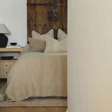 Load image into Gallery viewer, Bed Cover _ European Linen _ Natural
