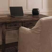 Load image into Gallery viewer, Authentic Antique Table _ Distressed Brown
