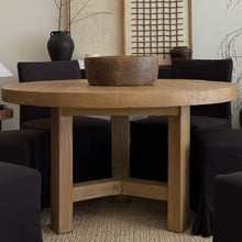 Load image into Gallery viewer, Antique Dining Table _ 130cm _ Aged Elm
