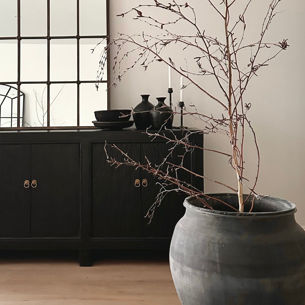 Provincial Sideboard _ 4 Door _ Black