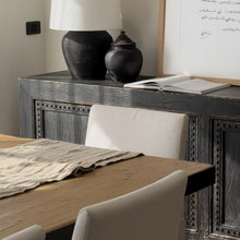 Load image into Gallery viewer, Heritage Dining Table _ 210cm _ Rustic Black + Honey Elm
