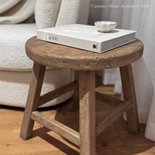 Load image into Gallery viewer, Farmhouse Side Table _ Aged Elm
