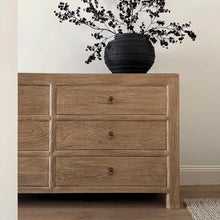 Load image into Gallery viewer, Antique Six Drawer Chest _ Aged Elm
