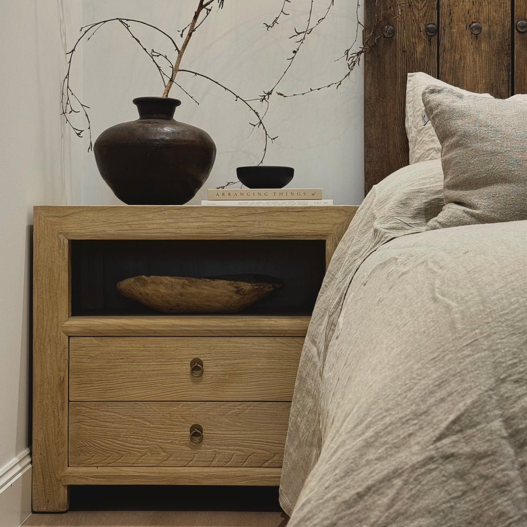 Organic Bedside Table _ XL _ Blonde Elm