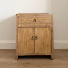 Load image into Gallery viewer, Antique Bedside Table _ Honey Elm
