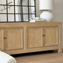 Load image into Gallery viewer, Organic Luxe Sideboard _ 230cm_ Studded Detail _ Blonde Elm
