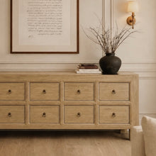 Load image into Gallery viewer, Organic Sideboard _ Ten Drawer _ Blonde Elm
