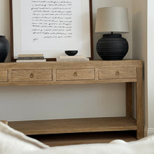 Load image into Gallery viewer, Antique Console _ Four Drawer_ 190cm _ Aged Elm
