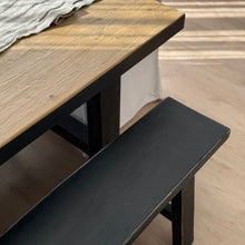 Load image into Gallery viewer, Heritage Dining Table _ 210cm _ Rustic Black + Honey Elm
