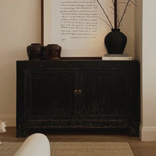 Load image into Gallery viewer, Heritage Sideboard _ Iron Detail _ 140cm _ Distressed Black
