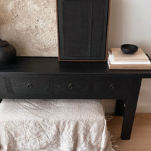 Load image into Gallery viewer, Heritage Hallway Table _ Textured Black
